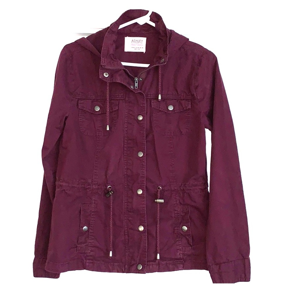 Medium Utility Jacket - Burgundy